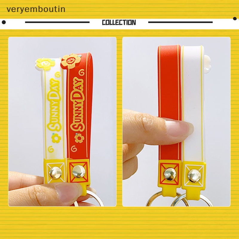 Móc Khóa Nhỏ Hình Hoa Hoạt Hình Dễ Thương Dành Cho Cặp Đôi