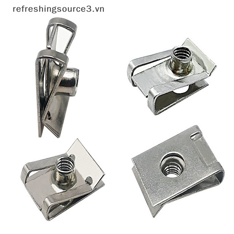 Set 10 Kẹp Chữ U Bằng Inox M6 M5 M4 M8 8mm 5mm 6mm 4mm Chuyên Dụng Cho Xe Hơi / Xe Máy Scooter ATV