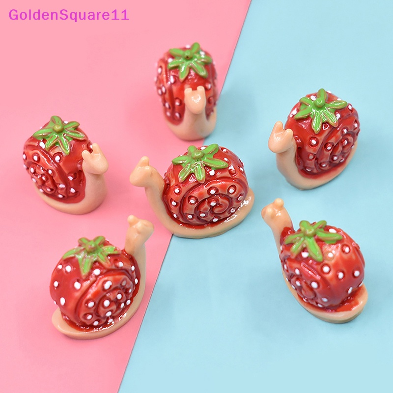 Set 5 Ốc Sên Mini Bằng Nhựa Resin Dễ Thương Trang Trí Tiểu Cảnh