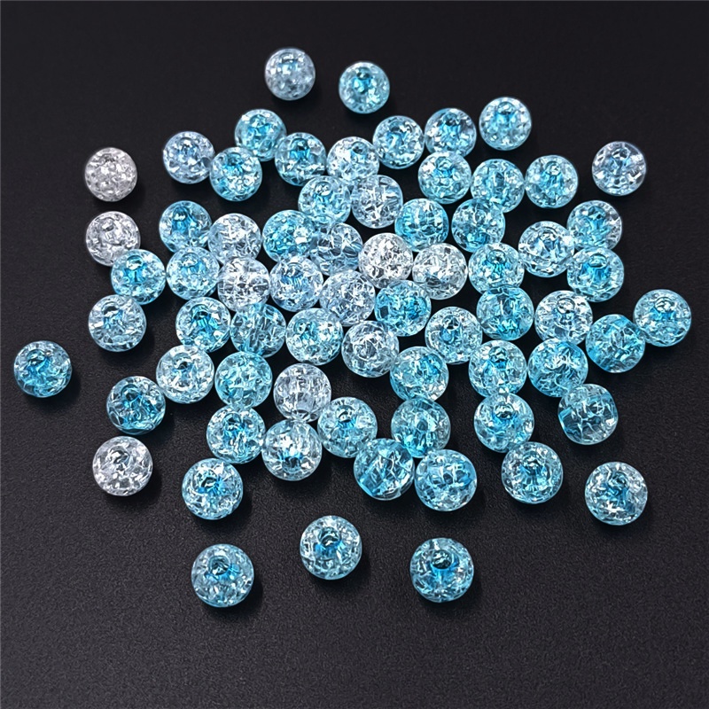 Set 10 Hạt Acrylic Tròn 8-16mm Làm Trang Sức Thời Trang DIY