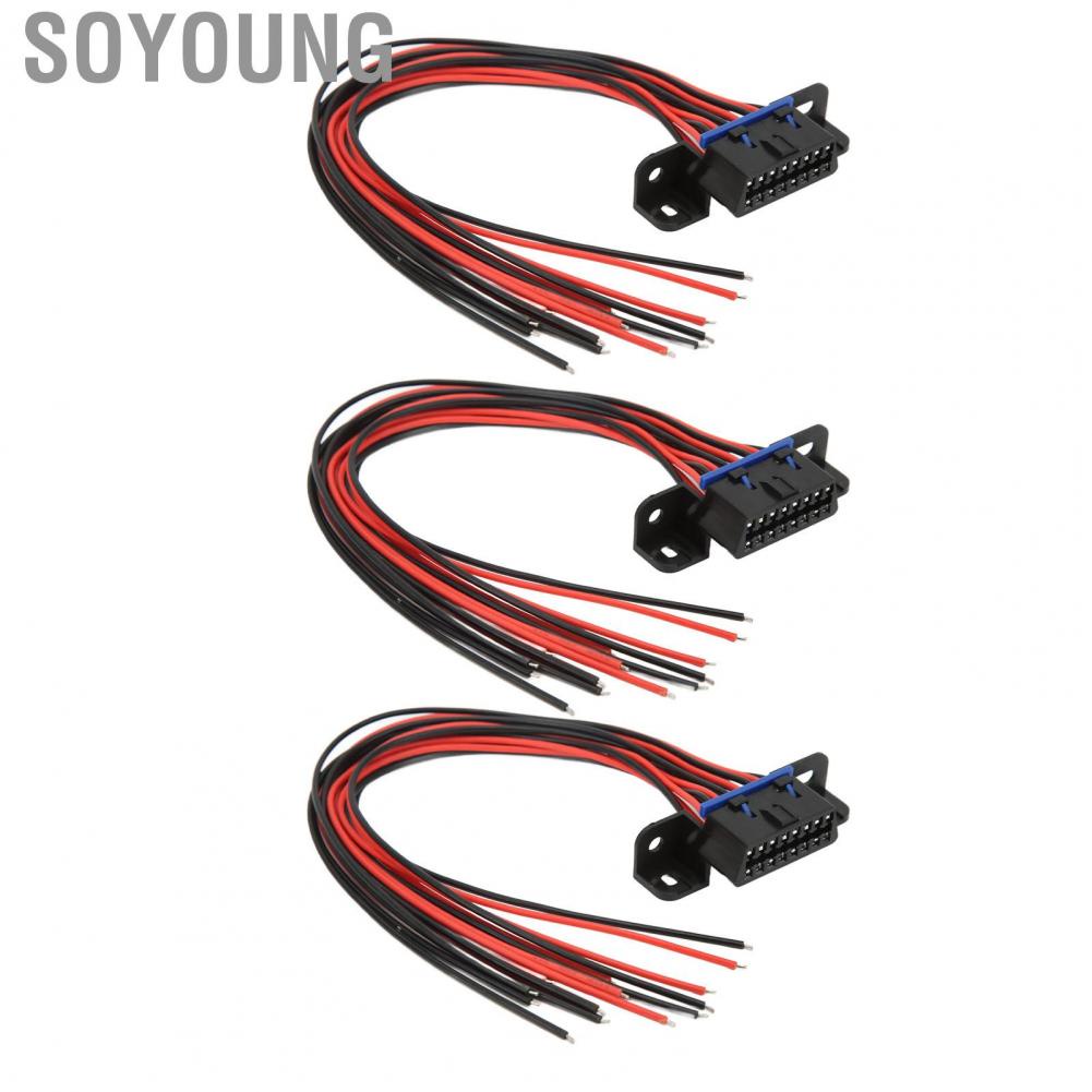 Soyoung OBD2 Cable Flexible Diagnostic Interface with 16Pin Female Connector for Auto Tool