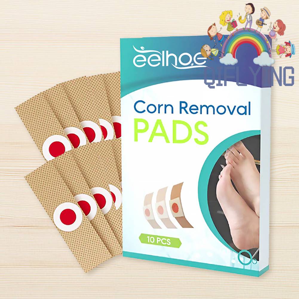 Set 10 Miếng Đệm Loại Bỏ Vết Chai Chân Thành Phần Thảo Dược Tự Nhiên