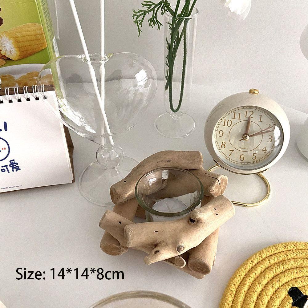 JANE Giá Đỡ Đèn Cầy Bằng Gỗ Để Bàn Trang Trí Tiệc Cưới Phong Cách Mộc Mạc Thời Trang