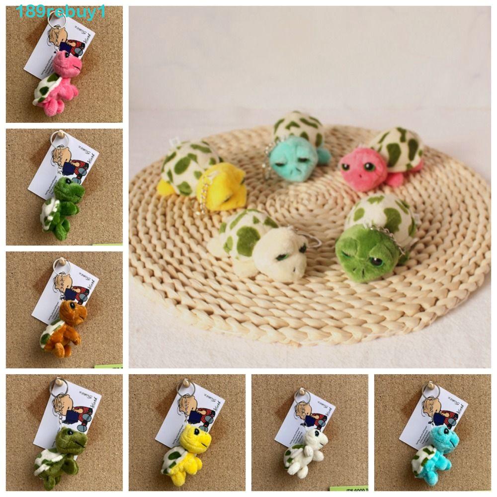 REBUY1 Móc Khóa Rùa Nhồi Bông PP Cotton Trang Trí Ba Lô