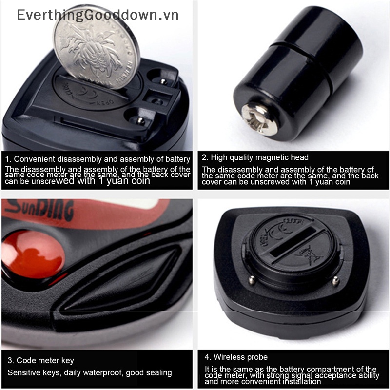 Đồng Hồ Đo Tốc Độ Không Dây Chống Mưa Dành Cho Xe Đạp