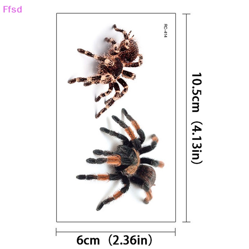 Hình Xăm Dán Họa Tiết Nhện Tatoo Scorpion 3D Phong Cách Halloween Độc Đáo