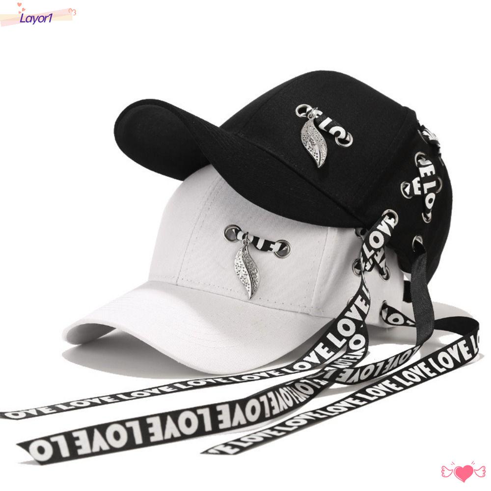 LAYOR1 Mũ Lưỡi Trai Cotton Màu Sắc Nhã Nhặn Thời Trang