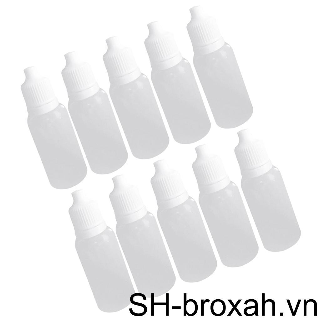 Set 10 Chai Nhựa PE Rỗng Trong Suốt Có Thể Bóp Được