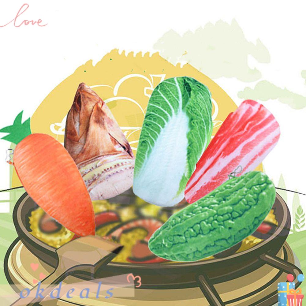 OKDEALS Túi Đựng Bút Chì / Tiền Xu Hình Rau Củ Nhồi Bông Sáng Tạo Cho Học Sinh