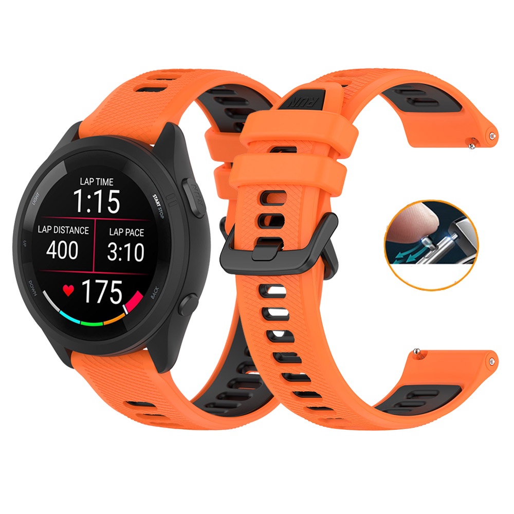 Dây Đeo Silicon Mềm 22mm 20mm Chống Nước Tháo Gỡ Nhanh Cho Garmin Approach S40 Vivoactive 4 3