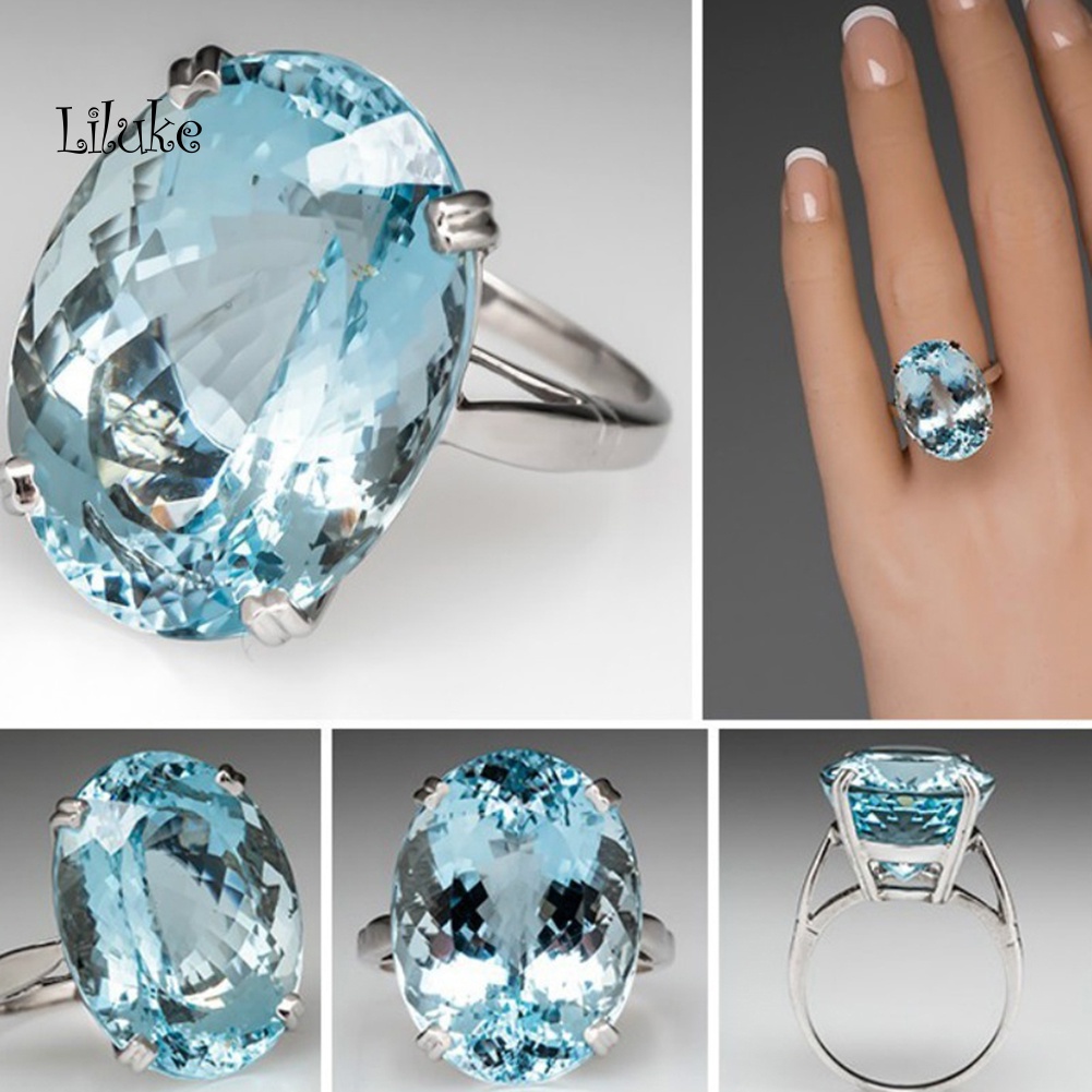 Nhẫn Đính Đá Kiểu Dáng Sang Trọng Thời Trang Cho Nữ