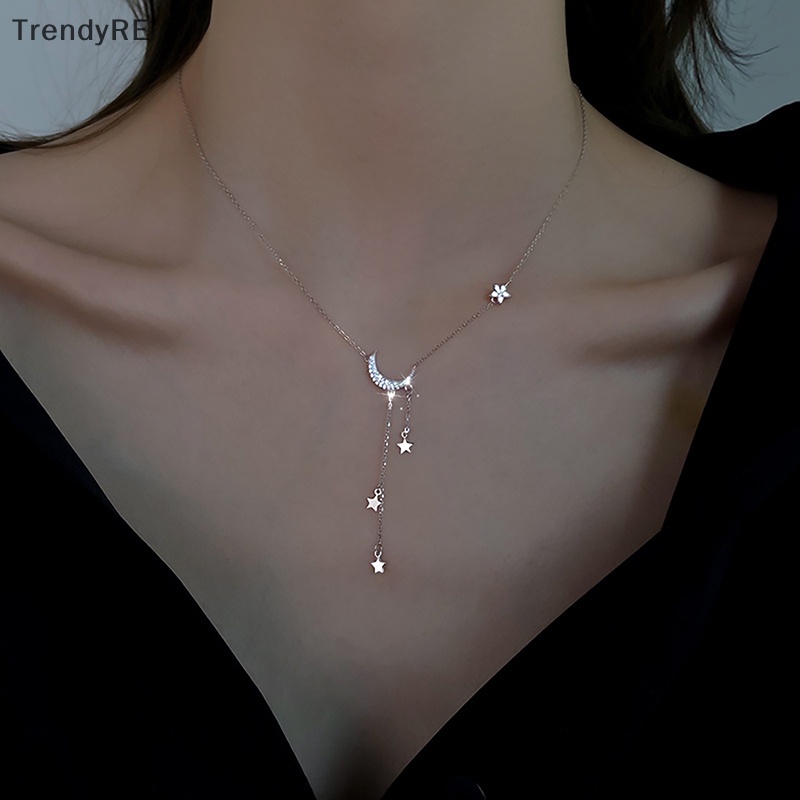 Vòng cổ Mặt Hình Ngôi Sao Và Mặt Trăng Thời Trang Mới Năm 2023 Dành Cho Nữ