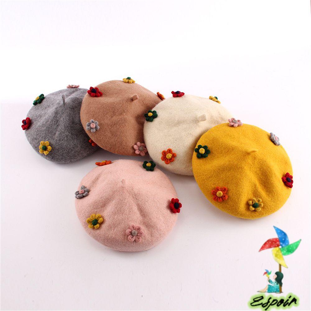 ESPO Mũ Beret Len Dễ Thương Cho Nữ