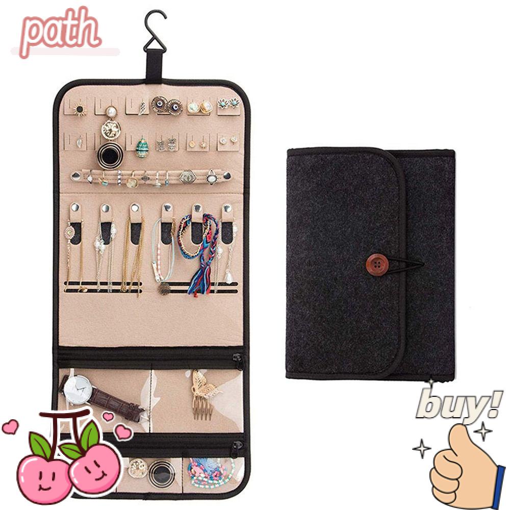 PATH Túi Cuộn Đựng Trang Sức / Đồ Dùng Đa Năng Có Móc Treo Tiện Dụng Mang Theo Du Lịch