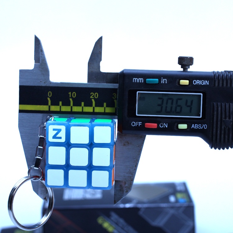 Z Móc Khóa Khối Rubik 3x3 3x3x3 Dạ Quang Đồ Chơi Cho Trẻ Em