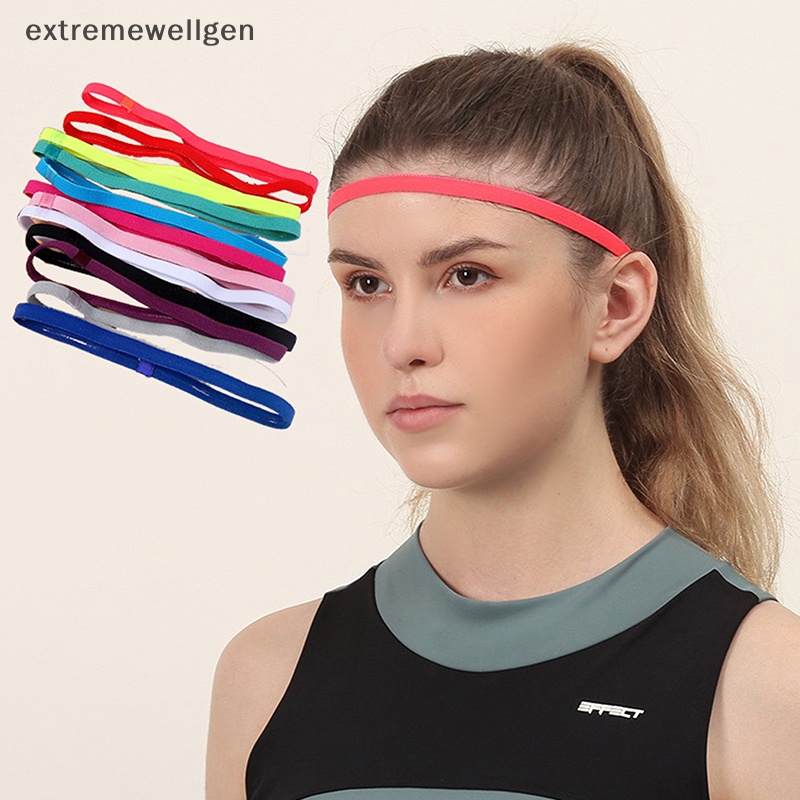 Bộ 5 Băng Đô Thể Thao Bằng Cao Su Co Giãn Chống Trượt Thấm Hút Mồ Hôi Màu Sắc Dành Cho Nam Và Nữ