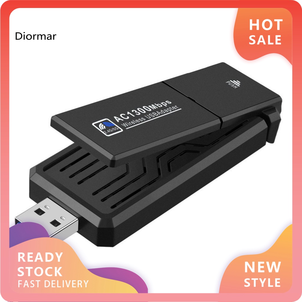 Ăng Ten WiFi USB 30 Tốc Độ Cao Dài 1300M Hỗ Trợ Thẻ Mạng Máy Tính