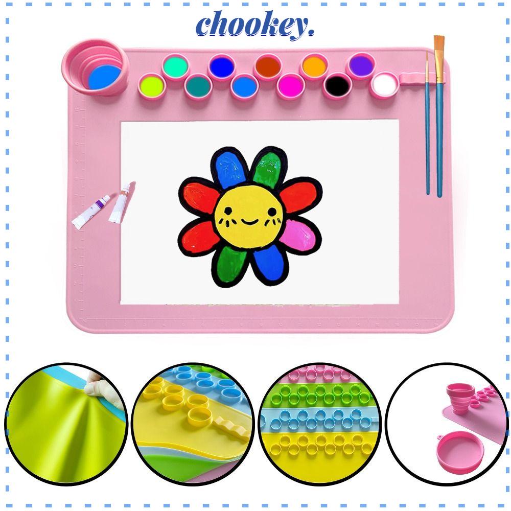 CHOOKEY Thảm Vẽ Bằng Silicone Chống Nước Siêu Bền Tiện Dụng