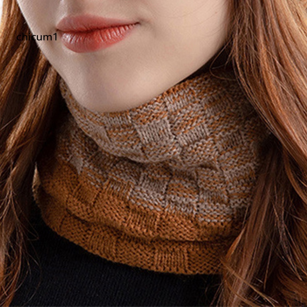 Set 2 Mũ Dệt Kim Kèm Khăn Choàng Dày Dặn Mềm Mại Co Giãn Chống Lạnh Chống Gió Thời Trang Thu Đông Cho Nam Và Nữ