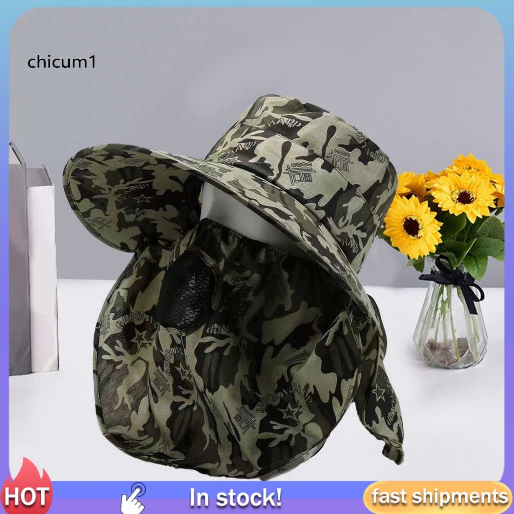 Mũ Rộng Vành Che Nắng Chống Tia UV Bảo Vệ Toàn Diện Cho Nam