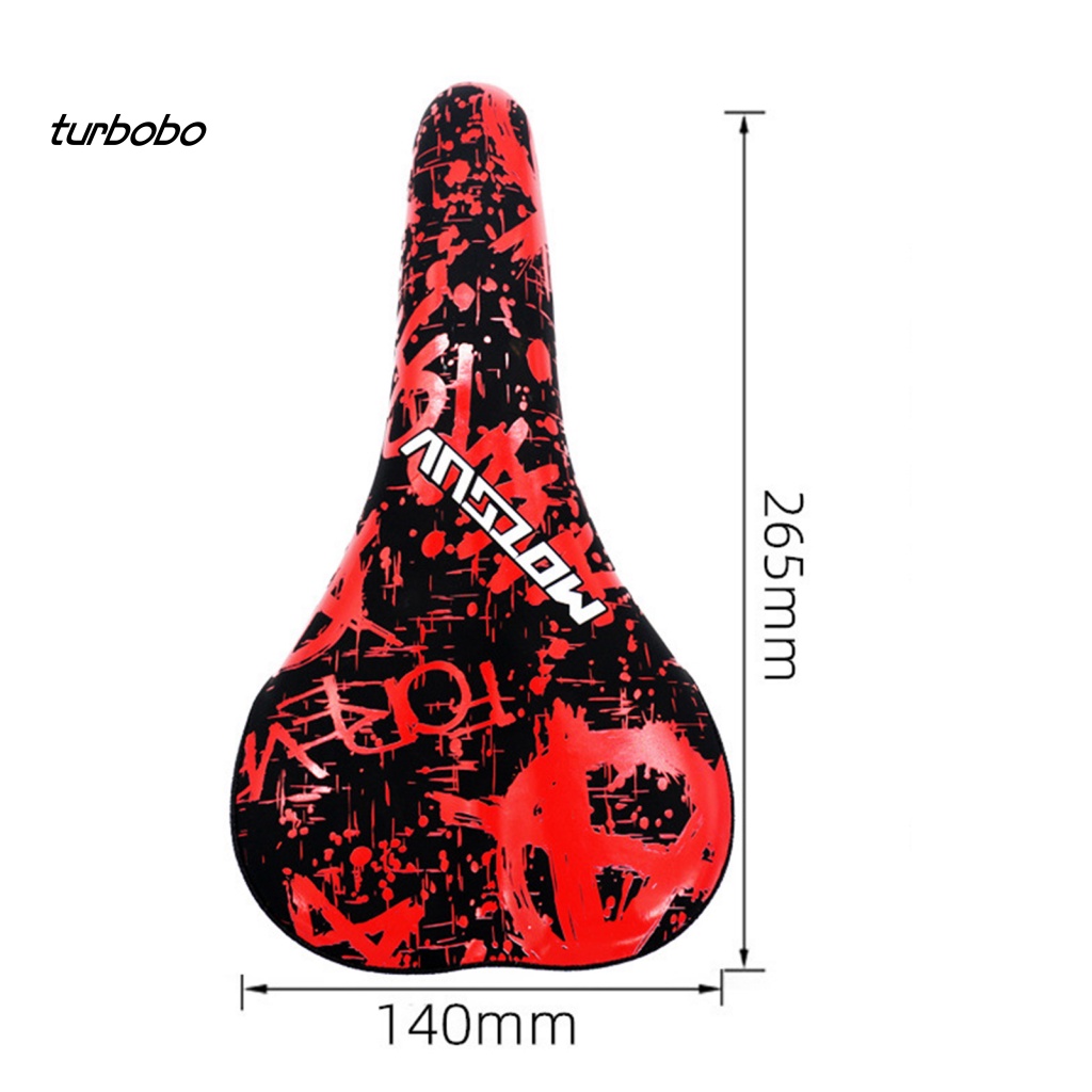 Yên Xe Đạp Giả Da In Họa Tiết Graffiti Thoáng Khí Thấm Hút Tốt Tiện Dụng Cho MTB