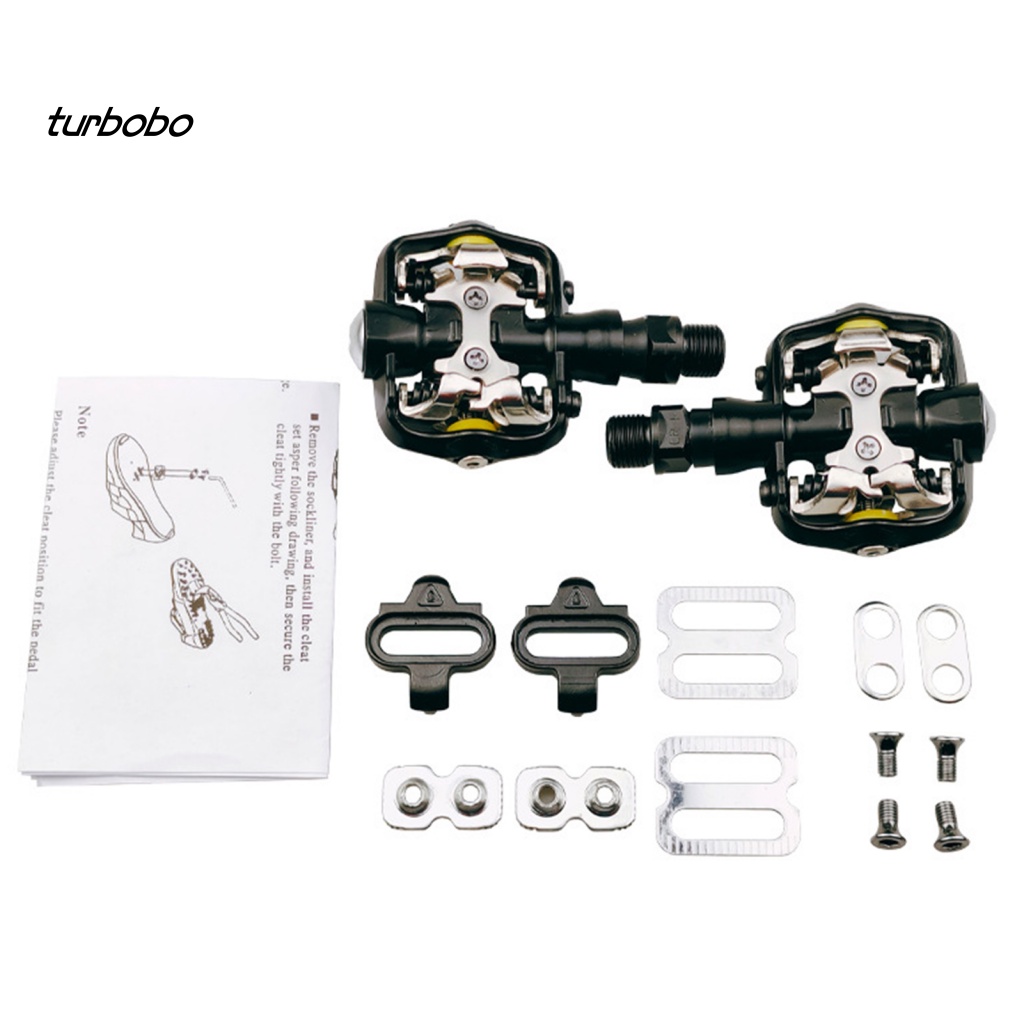 1 Bộ Bàn Đạp Tự Khóa Bằng Hợp Kim Nhôm Siêu Nhẹ Chất Lượng Cao Cho Xe Đạp