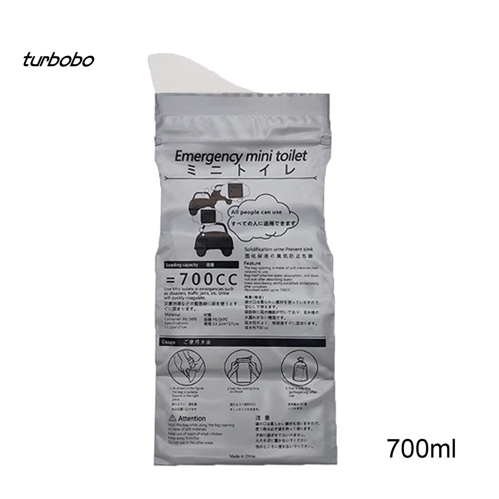 Túi Đi Vệ Sinh Khẩn Cấp 700ml Thấm Hút Tốt Tiện Dụng Cho Xe Hơi