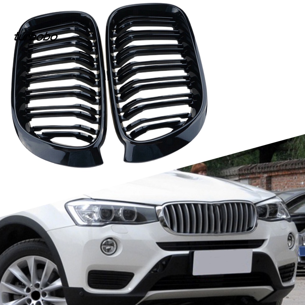 1 CặP LướI TảN NhiệT MàU Đen GắN Mui Xe 51117338571 51117338572 51137367422 Khung Lưới Tản Nhiệt Cho Xe Ô Tô BMW X3 X4 Series F25 F26 14-16