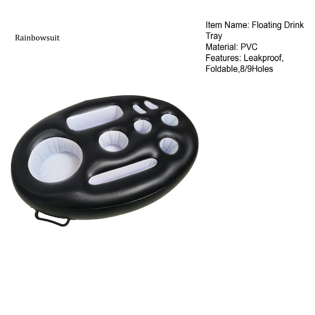 Phao Bơi PVC 8 / 9 Lỗ Có Tay Cầm Di Động Tiện Dụng