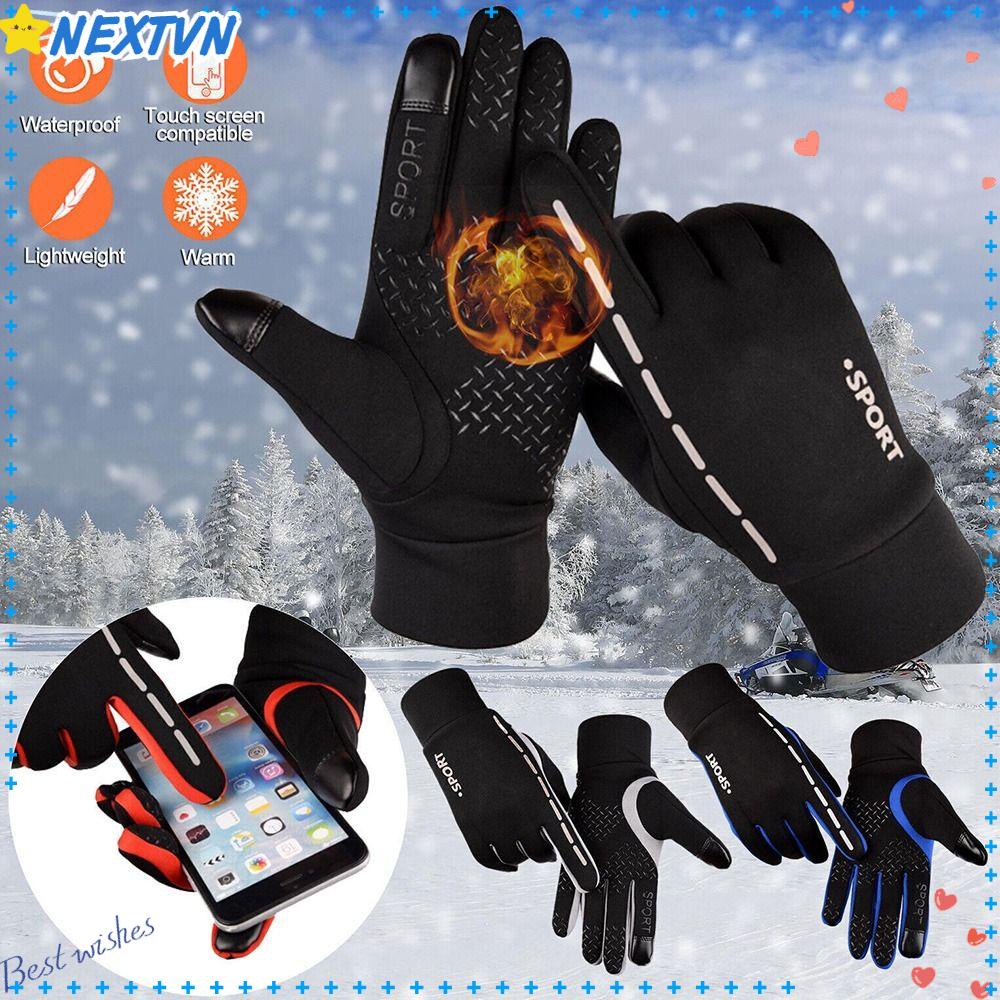 NEXTVN Găng Tay Thể Thao Lông Cừu Ấm Áp Hợp Thời Trang Cho Nam
