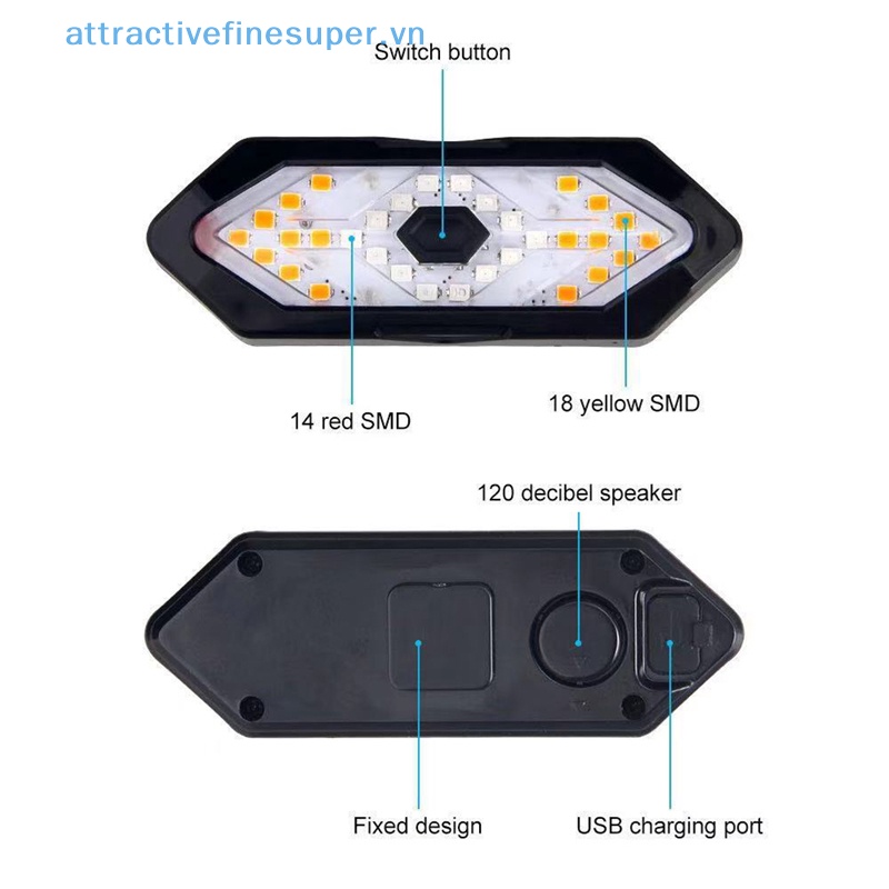 Đèn Tín Hiệu Điều Khiển Từ Xa Cho Xe Đạp AFS