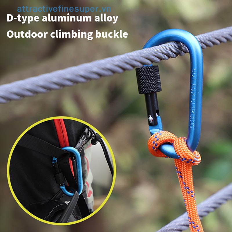 Afs Móc Khóa carabiner Chữ D Bằng Hợp Kim Nhôm Đa Năng