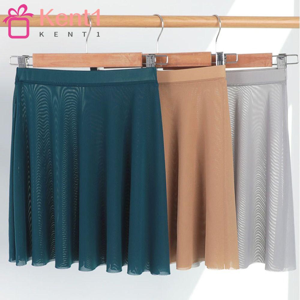 KENT1 Chân Váy Múa Ba Lê Phối Lưới Thoáng Khí Thời Trang Cho Nữ