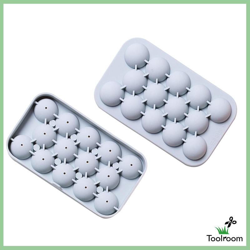 Set 2 Khay Làm Đá Tròn Có Thể Xếp Chồng Lên Nhau