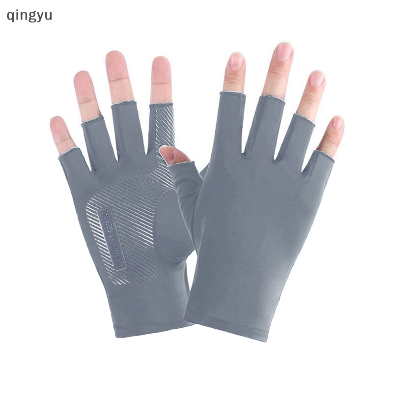 Găng Tay Lụa Lạnh Mỏng Thoáng Khí Chống Trượt Có Thể Chạm Màn Hình Cảm Ứng Mới Dùng Khi Đua Xe Mô Tô