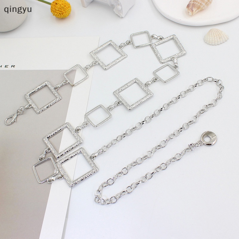 Thắt Lưng Dây Xích Móc Kim Loại Hình Vuông Có Thể Điều Chỉnh Trang Trí Đầm Sơ Mi / Đầm Thời Trang Cho Nữ
