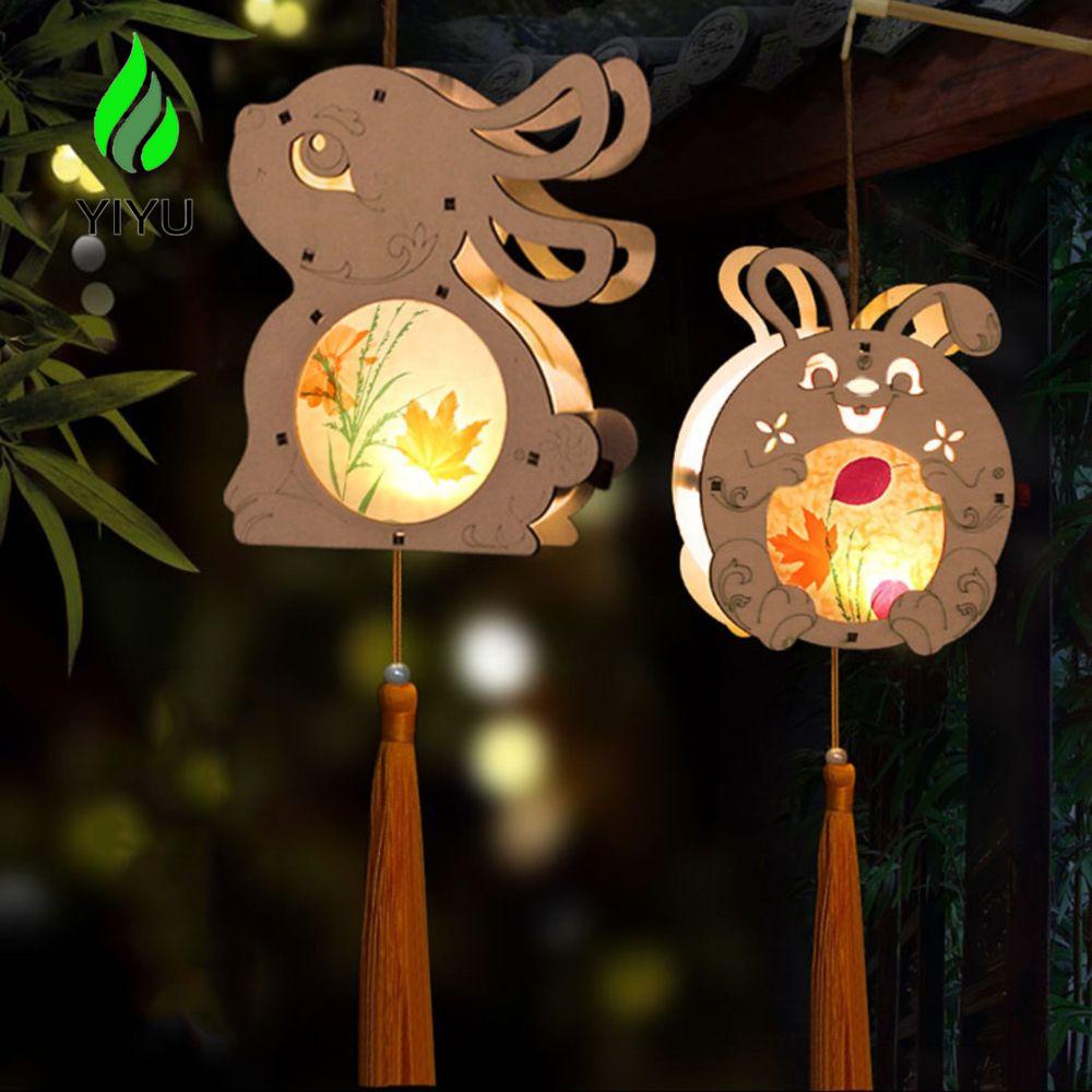 YIYU Lồng Đèn Thủ Công Họa Tiết Hoạt Hình Phong Cách Trung Hoa Cổ Điển