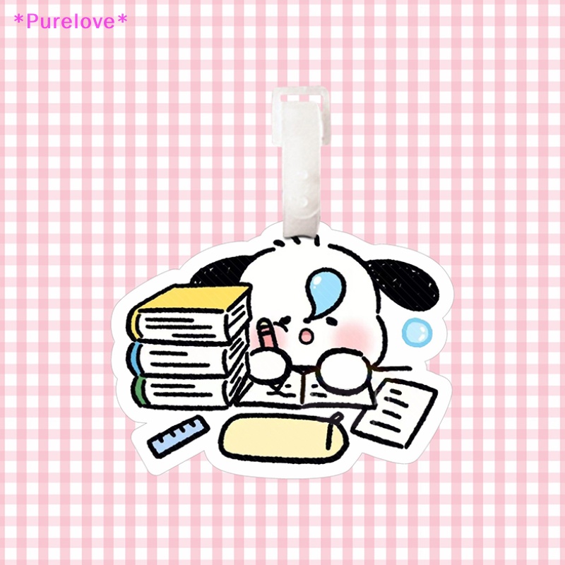 Búp Bê Nhựa Hình Chú Chó Sanrio Pacha Hoạt Hình Đáng Yêu Trang Trí Ba Lô / Túi Xách / Móc Khóa Mới