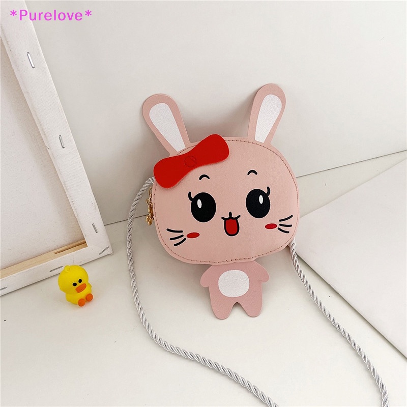 Túi Da PU Đeo Chéo Mini In Họa Tiết Hoạt Hình Dễ Thương Cho Bé Gái Mới