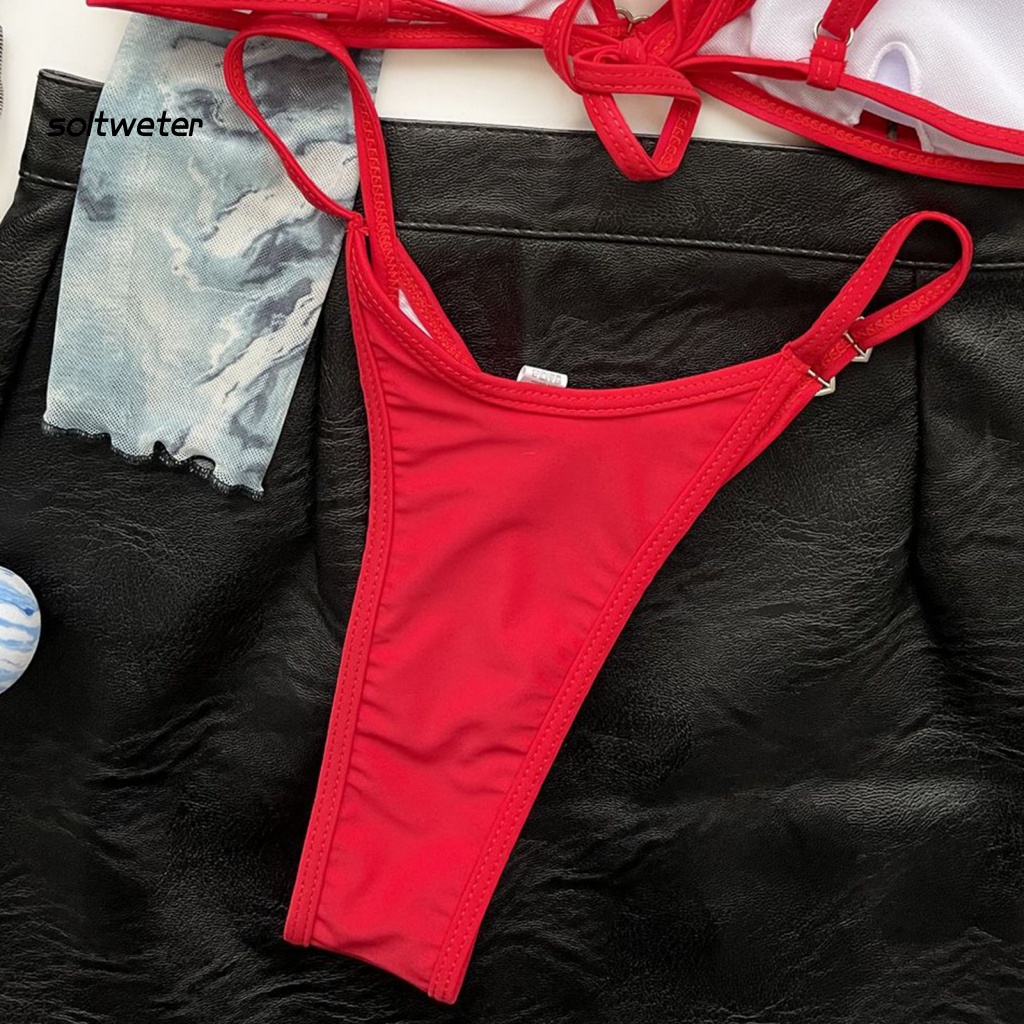 Bộ Bikini 2 Mảnh Màu Sắc Thời Trang Gợi Cảm Cho Nữ