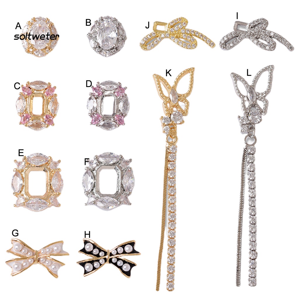 Phụ Kiện Trang Trí Móng Tay 3D Nhiều Hình Dạng Sang Trọng