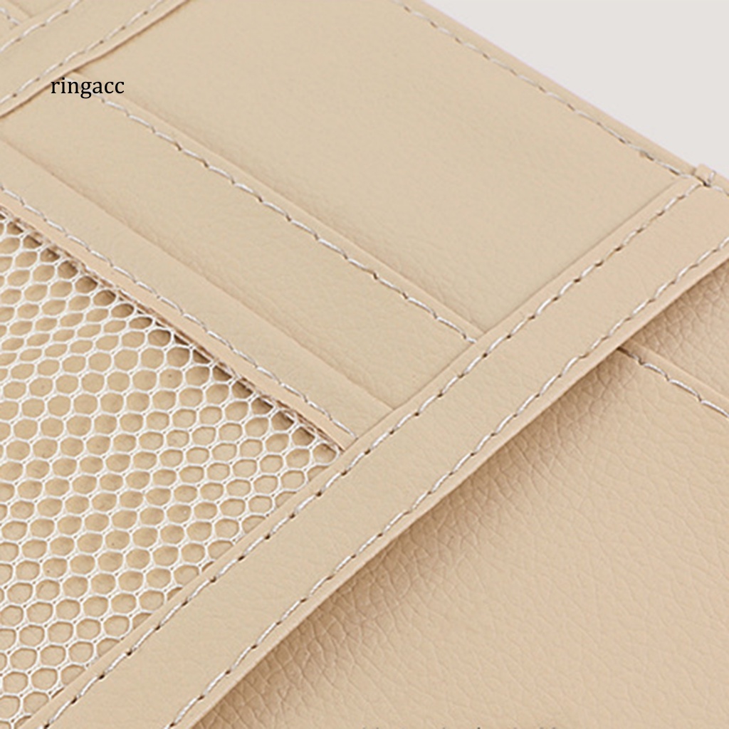 Rga Ví Giả Da Đựng Thẻ Gắn Tấm Che Nắng Xe Hơi SUV Tiết Kiệm Không Gian Đa Năng