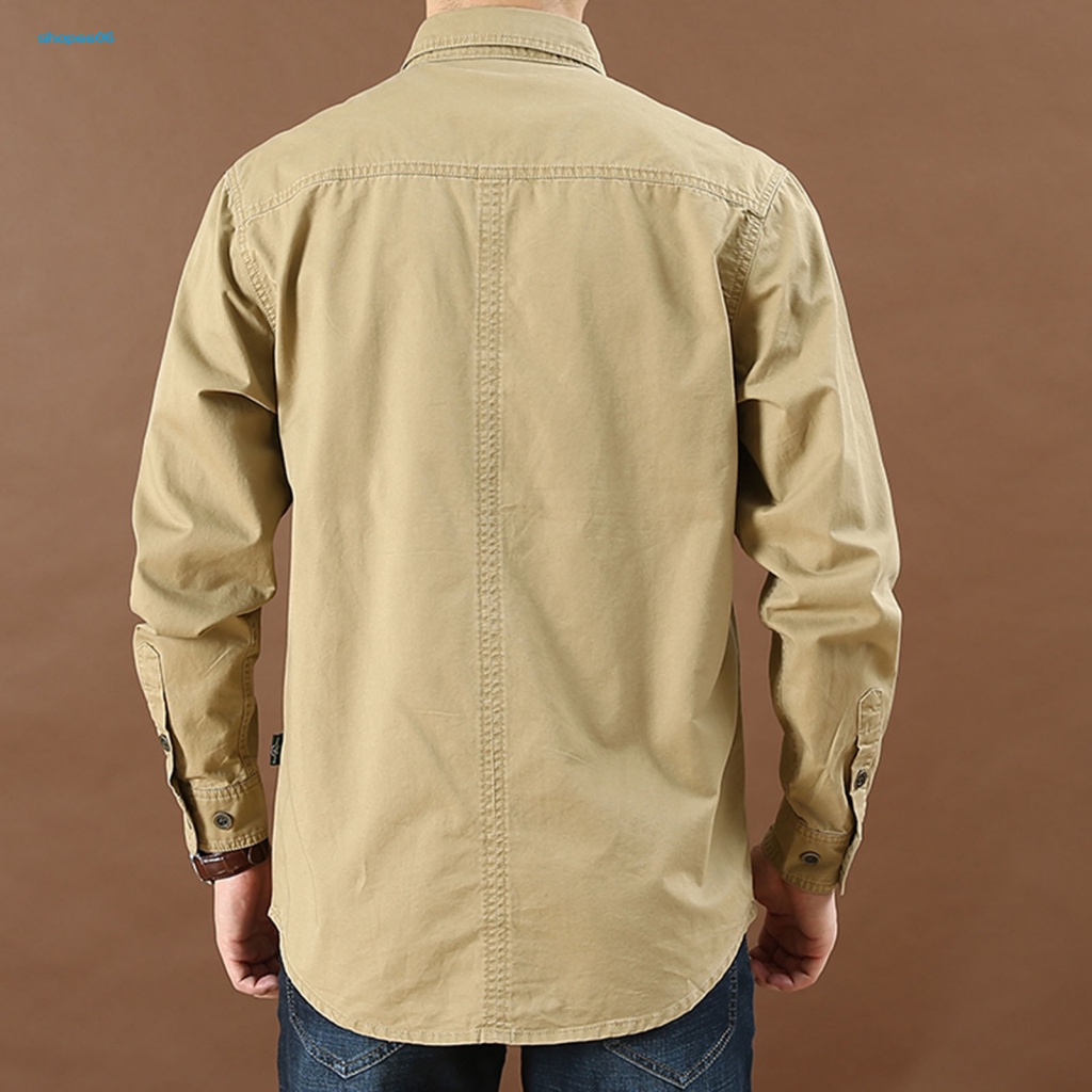 Áo Sơ Mi Nhiều Túi Màu Sắc Thời Trang Cho Nam