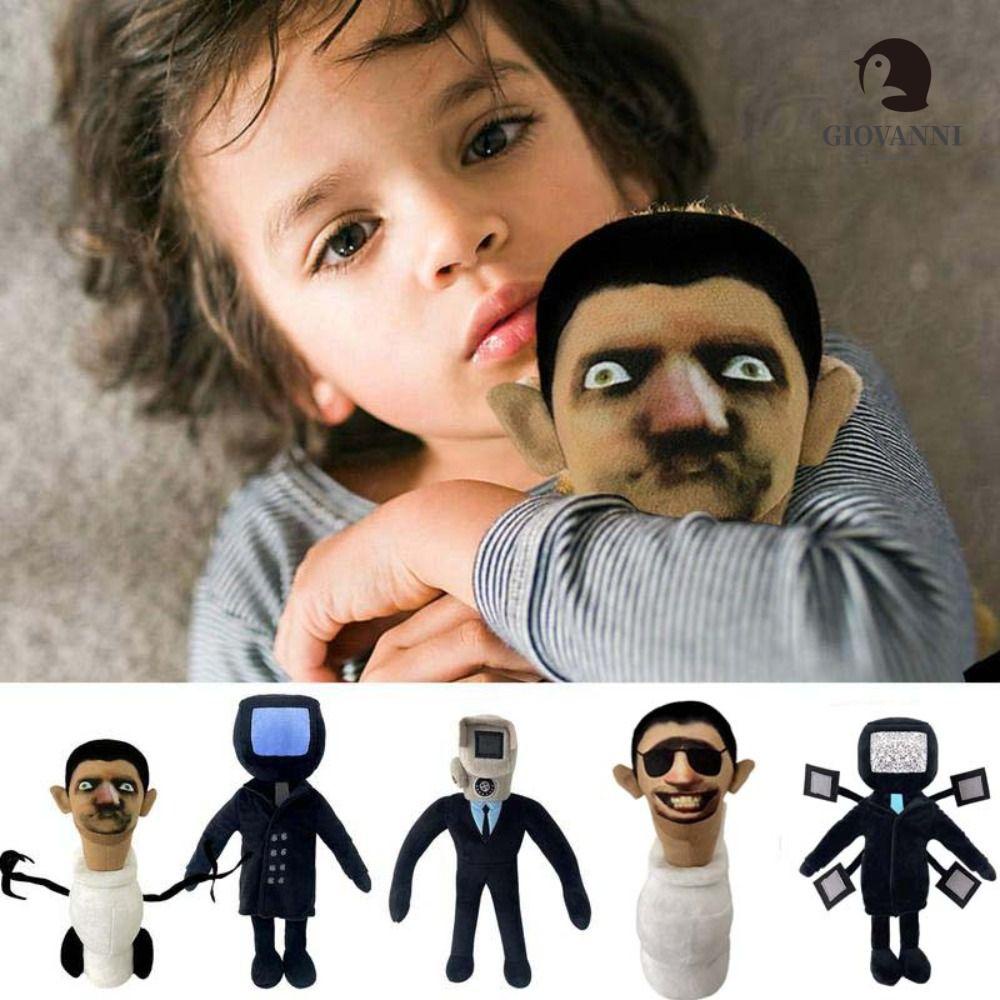 GIOVANNI Skibidi Búp Bê Nhồi Bông Mềm Mại Hình Người Tuyết Đáng Yêu Trang Trí Nhà Cửa / Văn Phòng