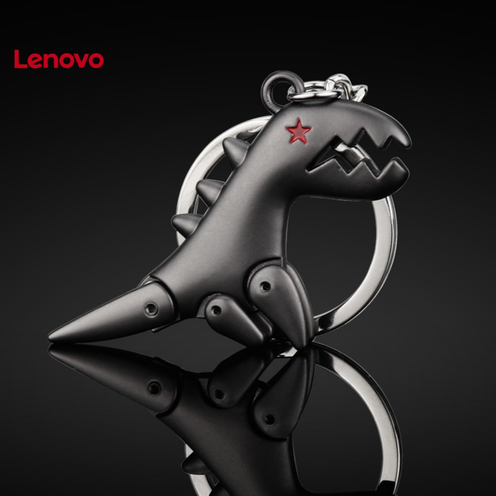 Móc Khóa Kim Loại Mạ Điện Hình Khủng Long Mắt Ngôi Sao Đa Năng
