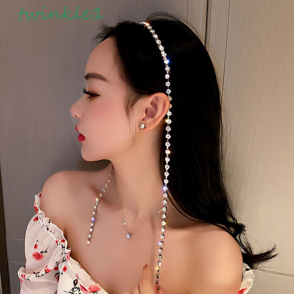 TWINKLE Kẹp Tóc Đính Đá Thời Trang Cho Nữ