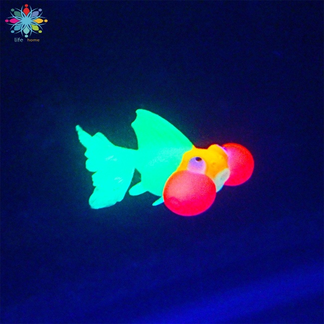 Mô Hình Cá Vàng Bằng Silicone Phát Quang Dùng Trang Trí Bể Cá