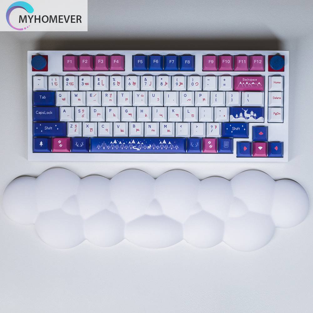 Miếng Đệm Cổ Tay Bấm Bàn Phím Chơi Game Bằng Cotton Chống Trượt Hình Đám Mây Cho