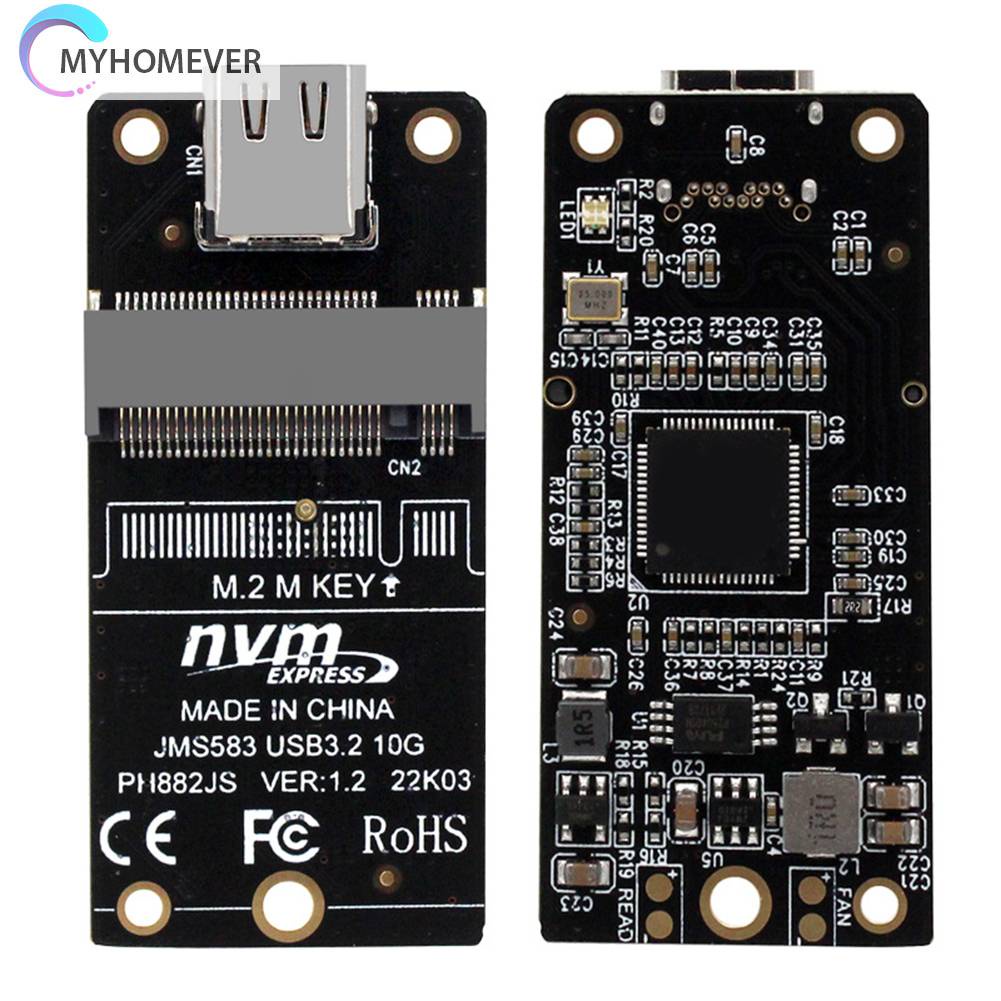 Thẻ Chuyển Đổi NVME M.2 Sang Type-C SSD 10Gbps Hỗ Trợ 2230 2242 2260 2280
