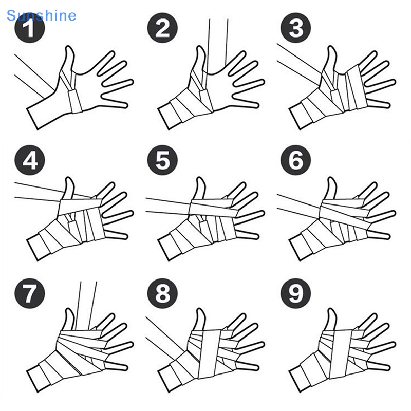 Băng Quấn Cổ Tay Bằng Cotton 2.5M Hỗ Trợ Luyện Tập Muay Thai Boxing